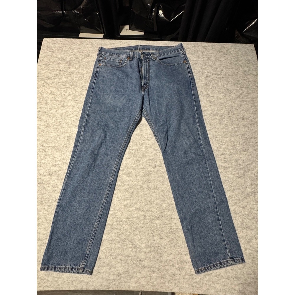 Levi's 505 Regular Fit Jeans‎ Womens W34 L32 Light Wash Straight Leg Denim ;